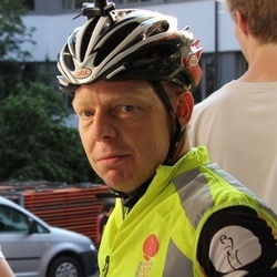 In Bruchsal nach einer Nacht auf dem Rad